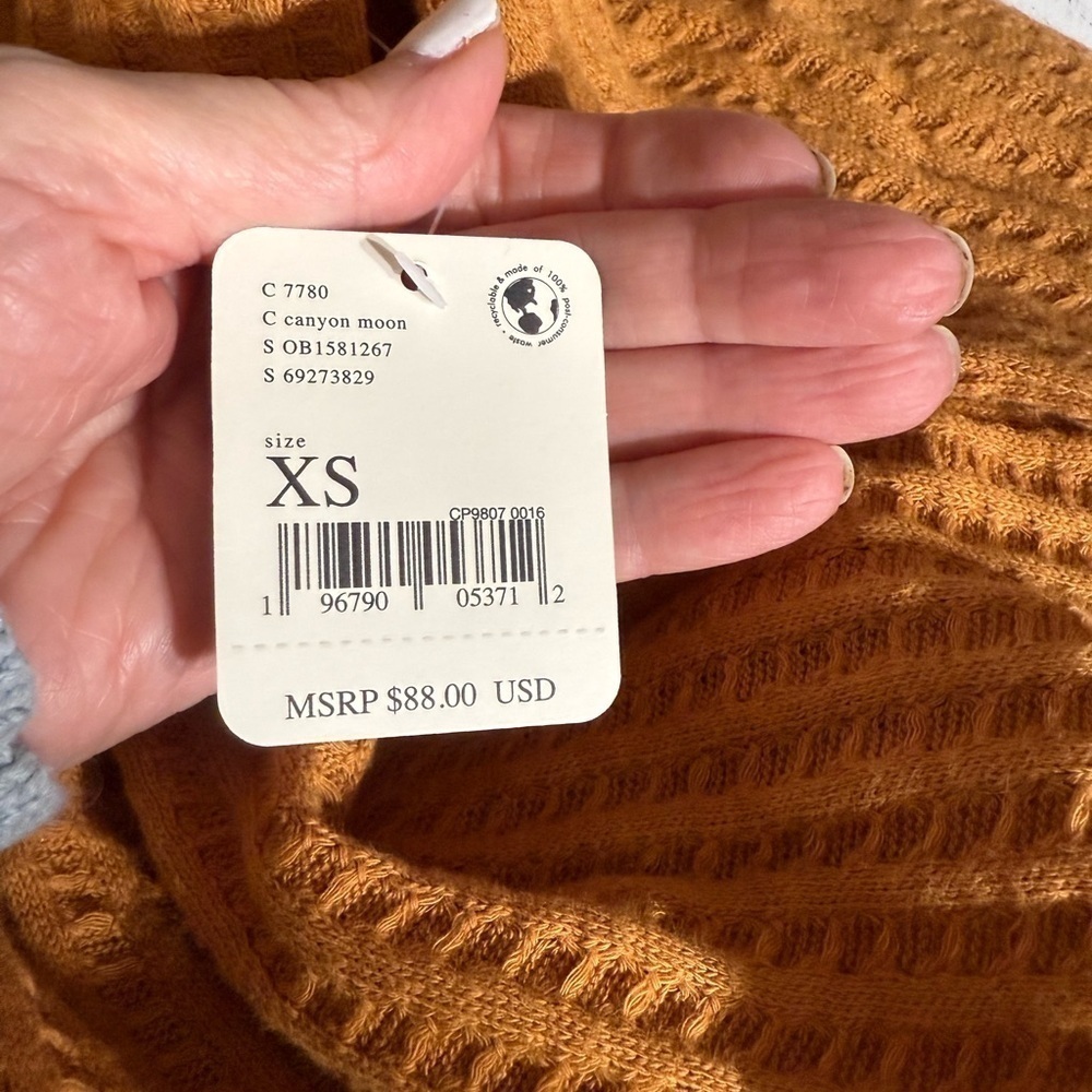 Free People Juicy Long Sleeve Top in Canyon Moon Womens New with Tags - Picture 10 of 16